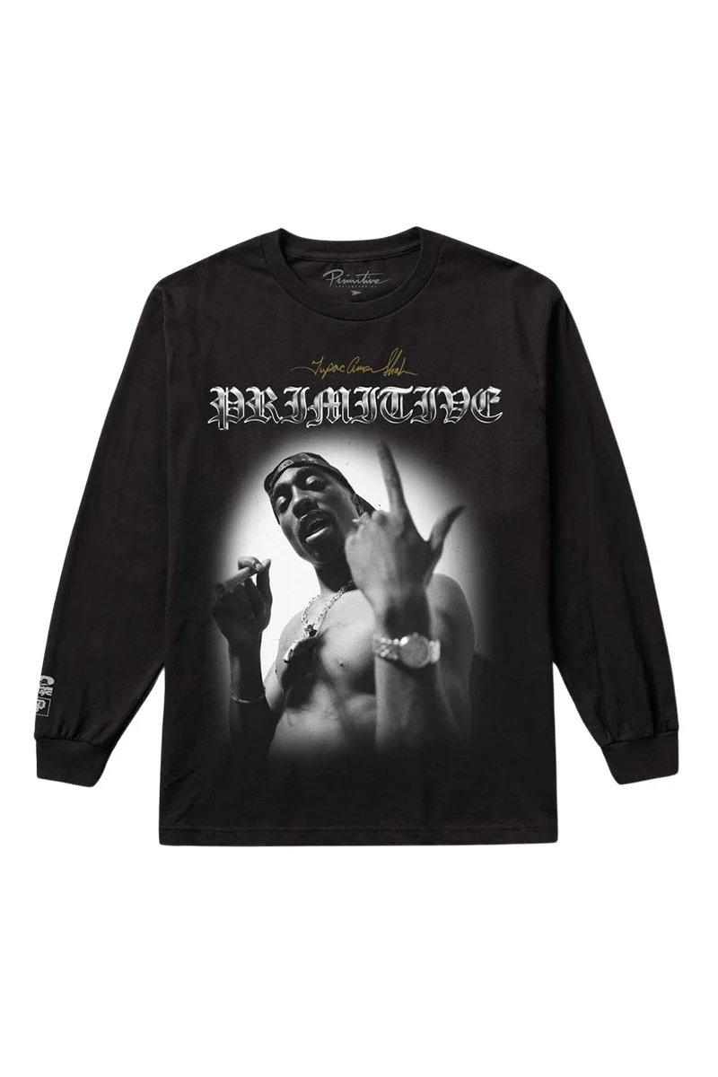 Primitive x Tupac 'One' L/S Tee - Black-1