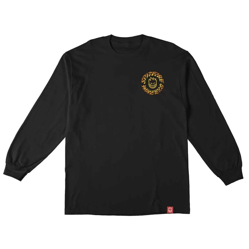 Spitfire 'Torched Script' L/S Tee - Black-1