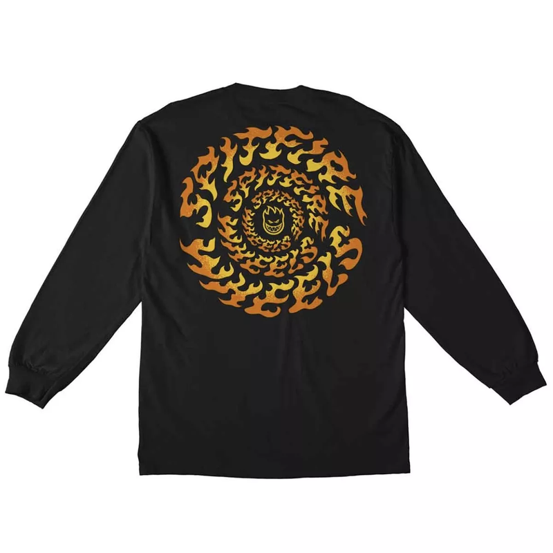 Spitfire 'Torched Script' L/S Tee - Black-2