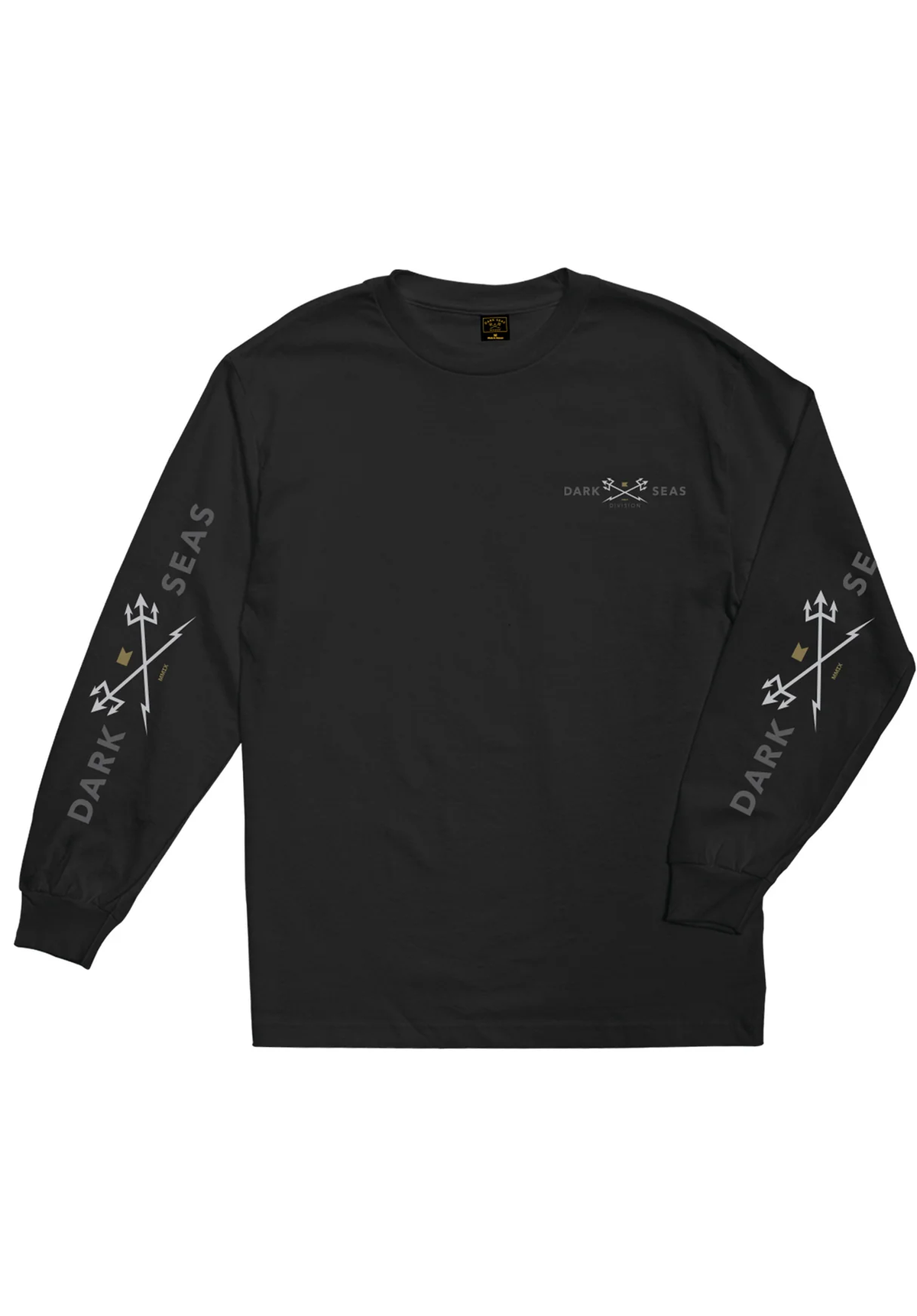 Dark Seas 'Headmaster' L/S Tee - Black-1
