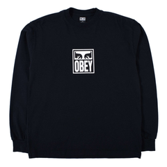 Obey 'Eyes Icon 3' L/S Tee - Black-1