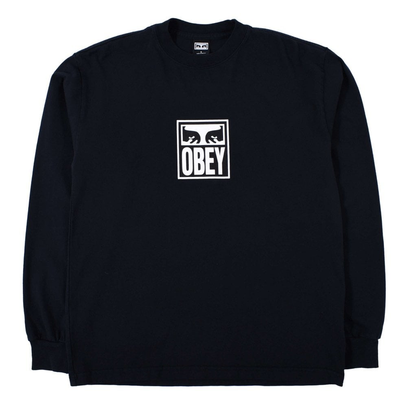 Obey 'Eyes Icon 3' L/S Tee - Black-1