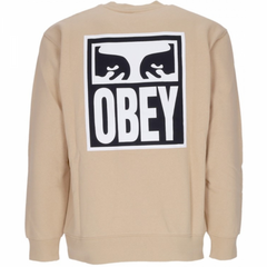 Obey 'Eyes Icon 2' L/S Tee - Irish Cream-2