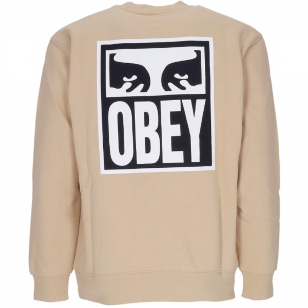 Obey 'Eyes Icon 2' L/S Tee - Irish Cream-2
