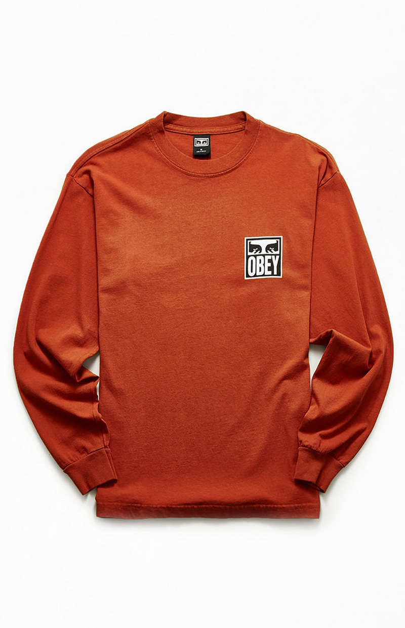 Obey 'Eyes Icon 2' L/S Tee - Bombay Brown-1