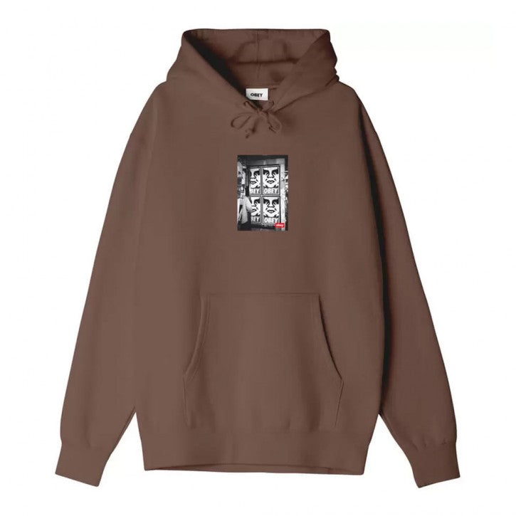 Obey 'Icon Photo' Hoodie - Brown-1