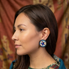Beaded Halo Studs-3