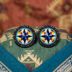 Beaded Halo Studs-4