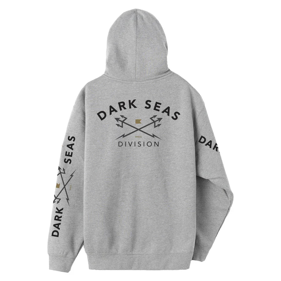 Dark Seas 'Headmaster' Hoodie - Heather Grey-1