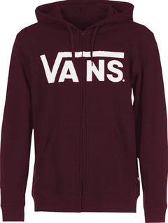 Vans 'Classic' Zip-Up Hoodie - Burgundy-1