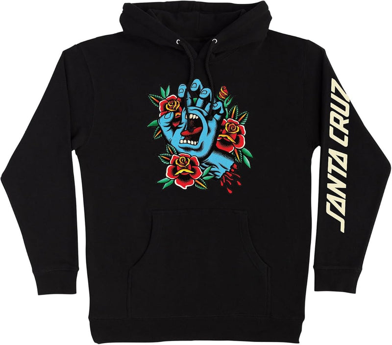 Santa Cruz 'Screaming Flash Front' Hoodie - Black-1