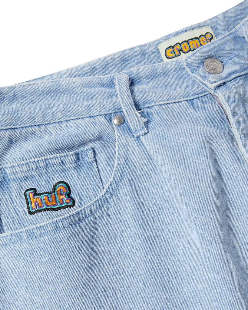 HUF 'Cromer' Baggy Jeans - Light Blue-2