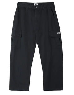 Obey 'Bigwig' Baggy Twill Cargo Pants - Black-1