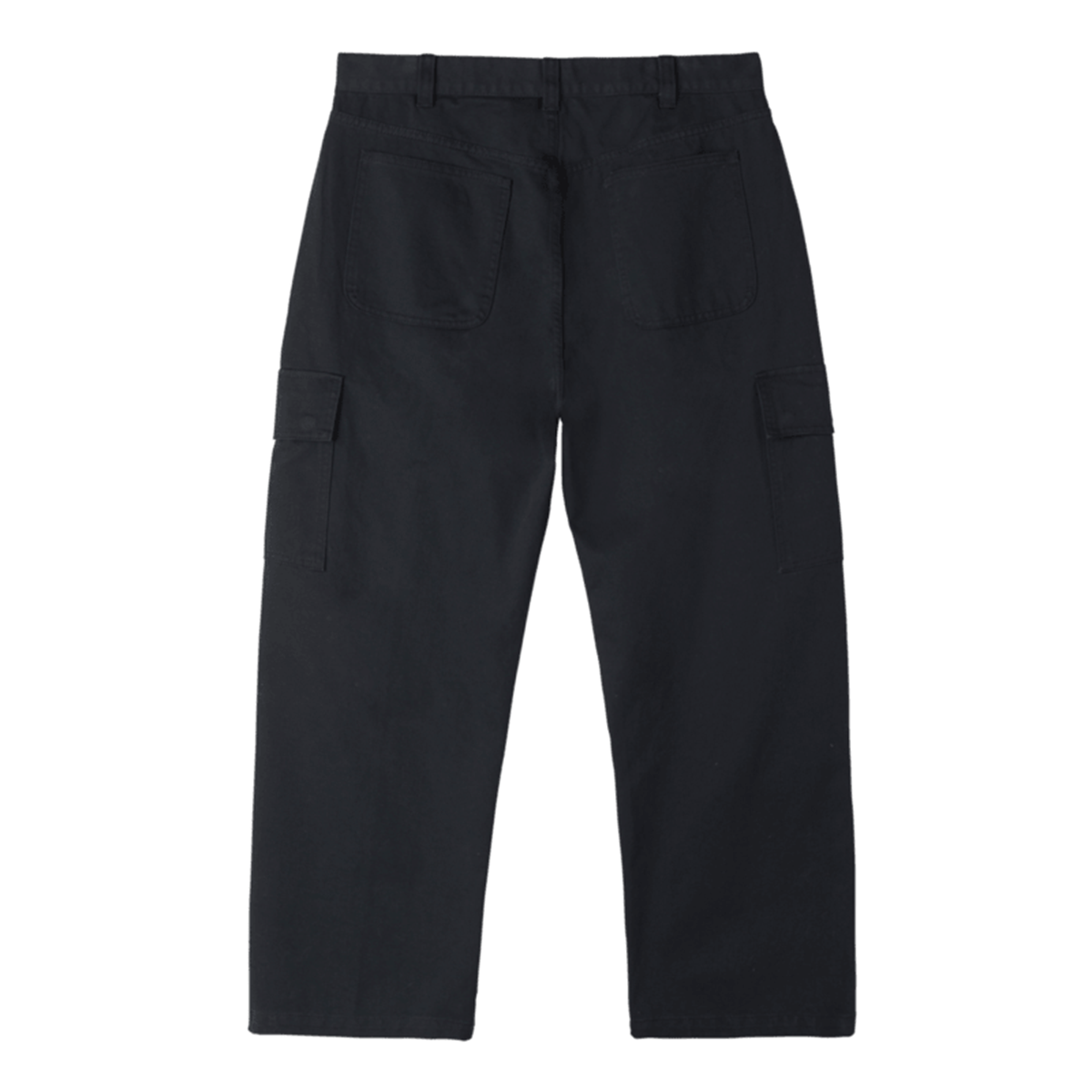 Obey 'Bigwig' Baggy Twill Cargo Pants - Black-2