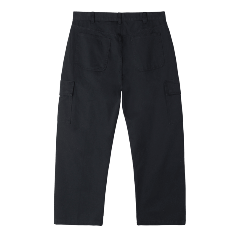 Obey 'Bigwig' Baggy Twill Cargo Pants - Black-2