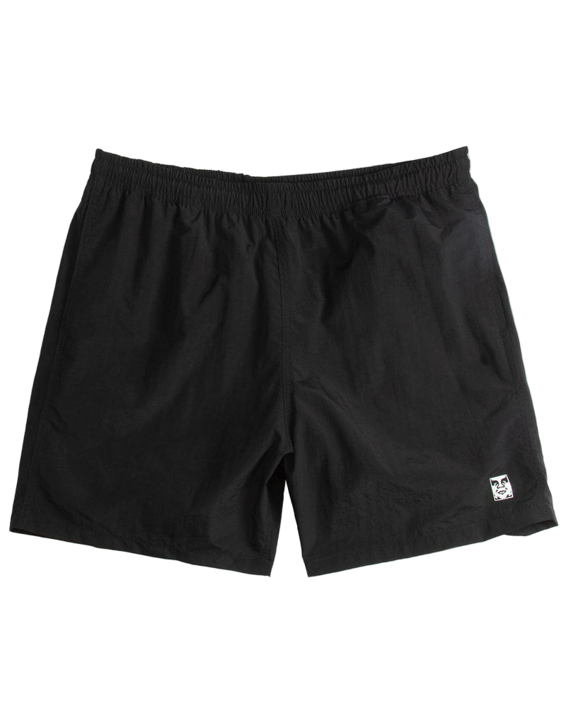 Obey 'Easy Relaxed' Elastic Waist Shorts - Black-1
