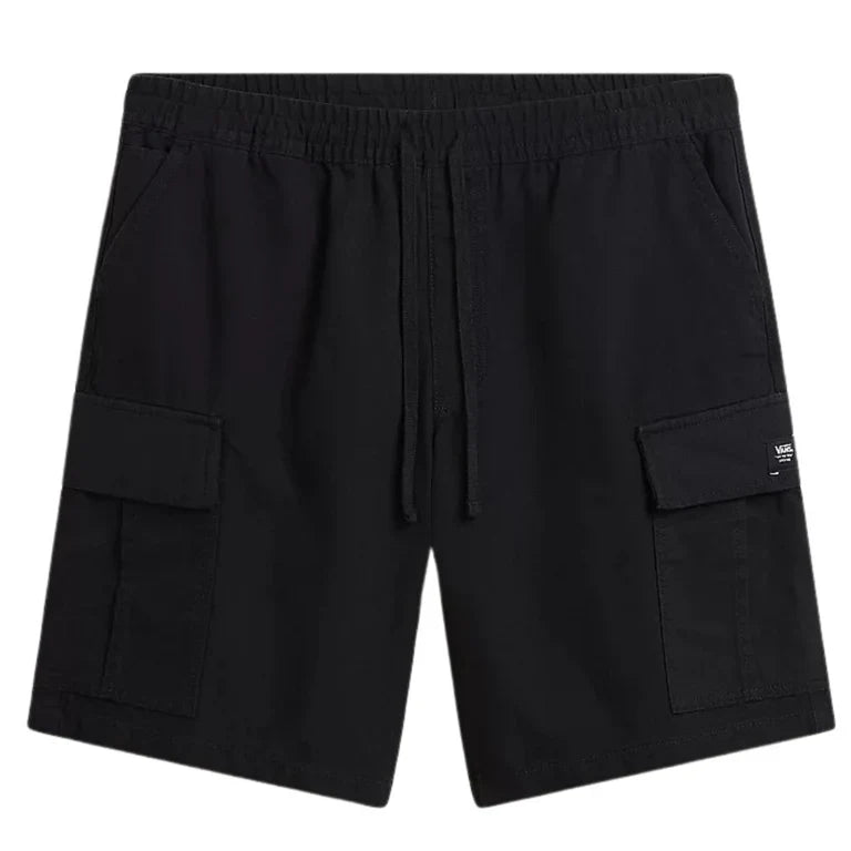 Vans 'Range' Elastic Waist Cargo Shorts - Black-1