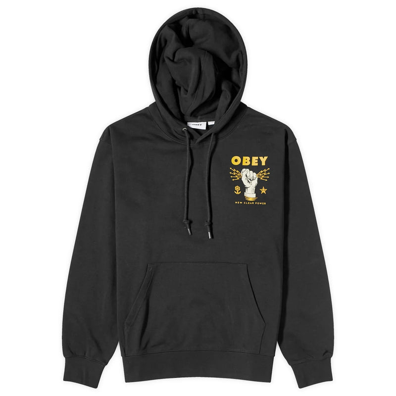 Obey 'New Clear Power' Hoodie - Black-1