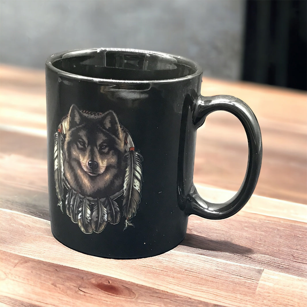 Southwestern Style Black Ceramic mug-2