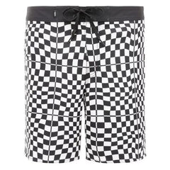 Vans 'Warp Check' Swim Shorts - Black/White (KIDS)-1
