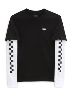 Vans 'Long Check' Twofer L/S Tee - Black (KIDS)-1