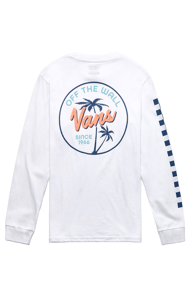 Vans 'Palm Script' L/S Tee - White (KIDS)-2