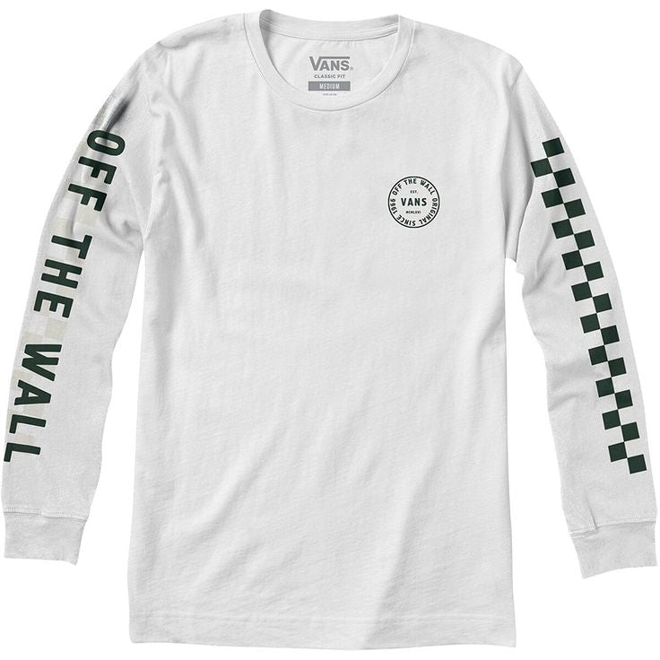 Vans 'Off The Wall Combo' L/S Tee - White (KIDS)-1