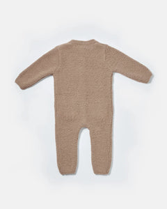 Long Sleeve Romper - Fuzzy | Taupe | 7AM-4