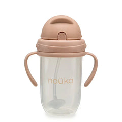 Non-Spill Weighted Straw Cup 9 oz | noüka | Soft Blush-1