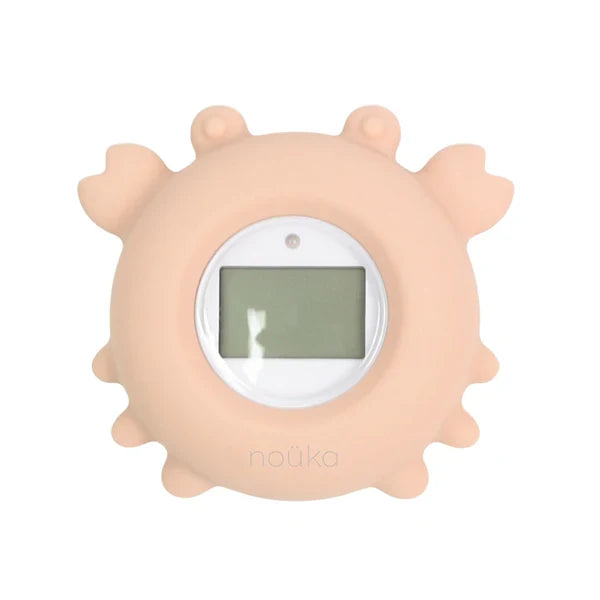 Bathtub Safety Thermometer Crab | Soft Blush | Noüka-1