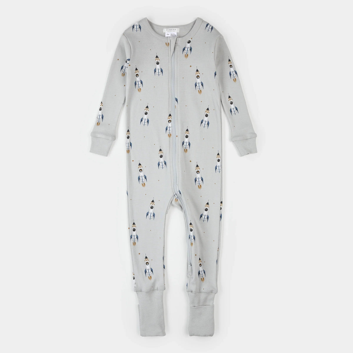 Rocket Print on Lunar Rock Convertible Sleeper | Petit Lem-1