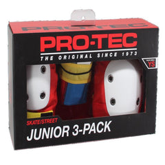 Pro-Tec 'Retro Street' 3-Pack Protective Gear - Red (KIDS)-1