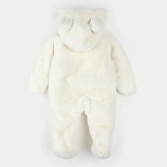 Plush Bear Playsuit | Off-White | Petit Lem-2