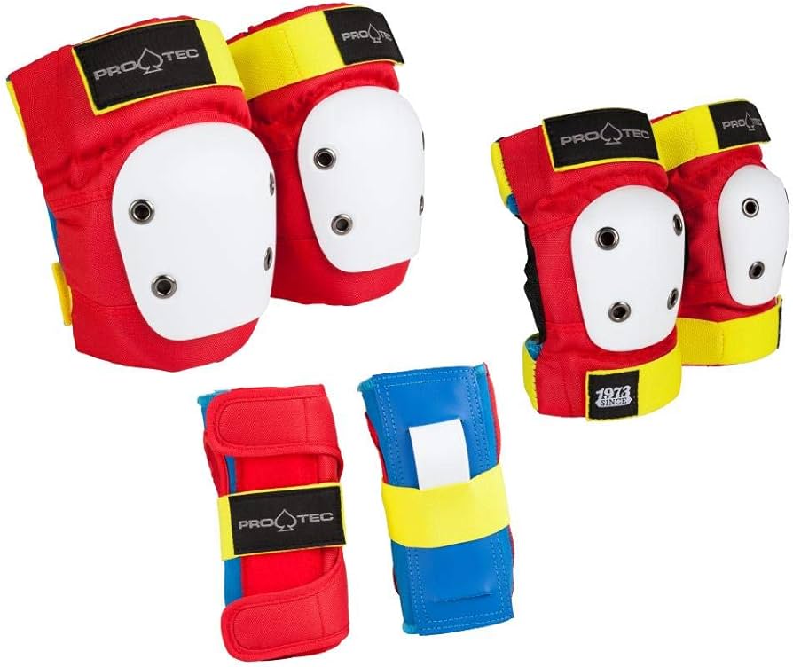 Pro-Tec 'Retro Street' 3-Pack Protective Gear - Red (KIDS)-2