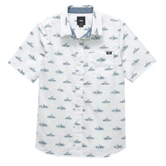 Vans 'Shark Fin' S/S Shirt - White (KIDS)-1