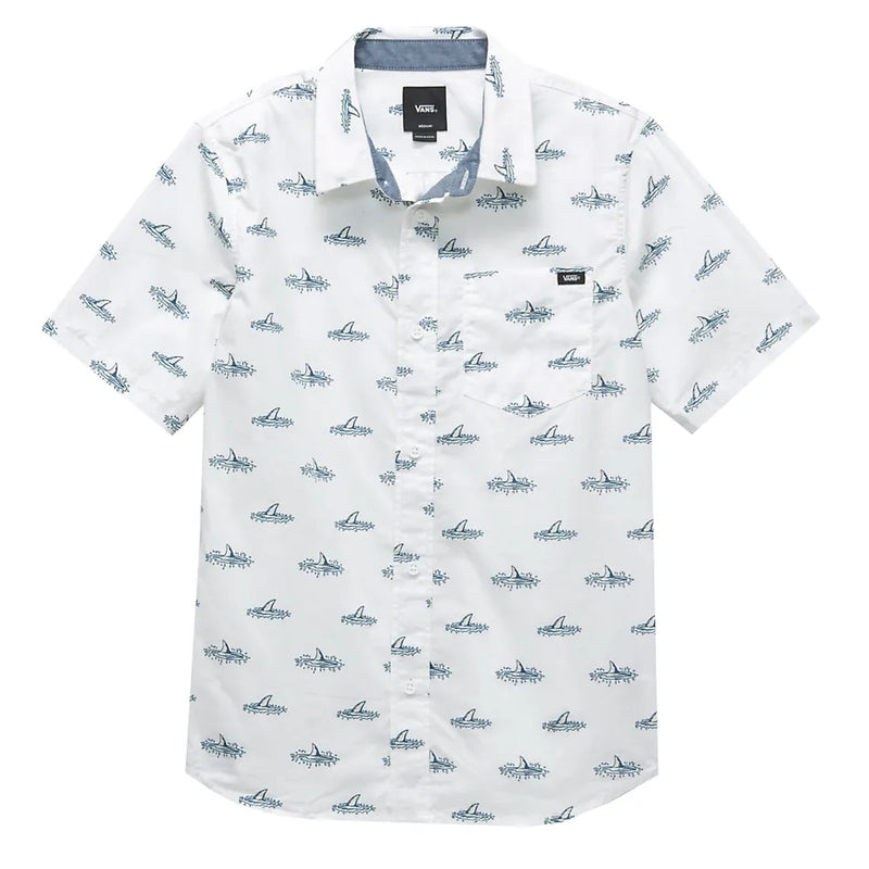 Vans 'Shark Fin' S/S Shirt - White (KIDS)-1
