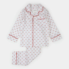Heart Stripe on Poplin PJ Set | Petit Lem-3
