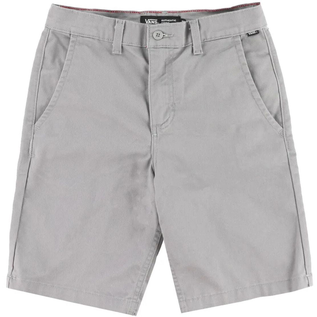 Vans 'Authentic' Stretch Chino Shorts - Light Grey (KIDS)-1