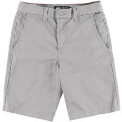 Vans 'Authentic' Stretch Chino Shorts - Light Grey (KIDS)-1