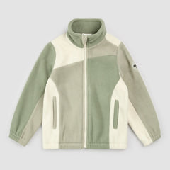 Fleece Jacket | Color Block on Sage | Miles the Label-1