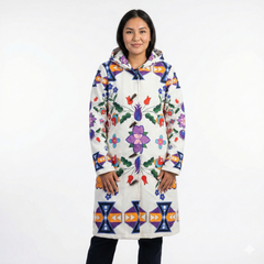Arctic Flowers Long Coat-1