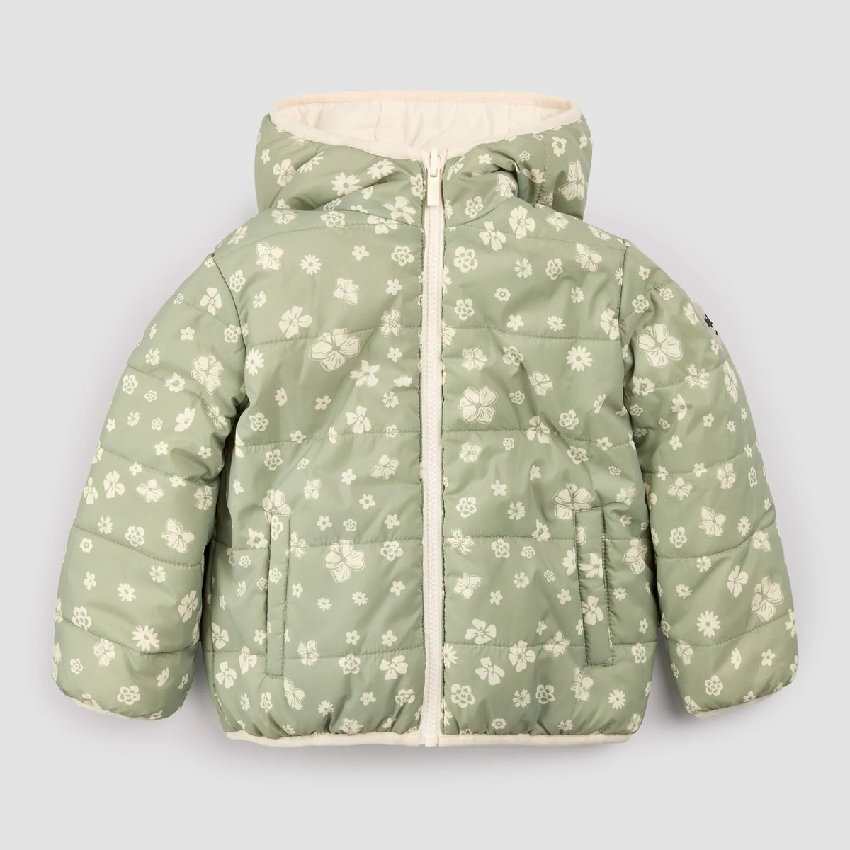 Reversible Jacket | Sage Floral Print on Birch | Miles the Label-4