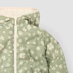 Reversible Jacket | Sage Floral Print on Birch | Miles the Label-5