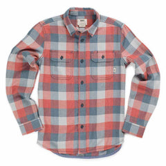 Vans 'Alameda Boys' Flannel Shirt - Orange/Blue (KIDS)-1