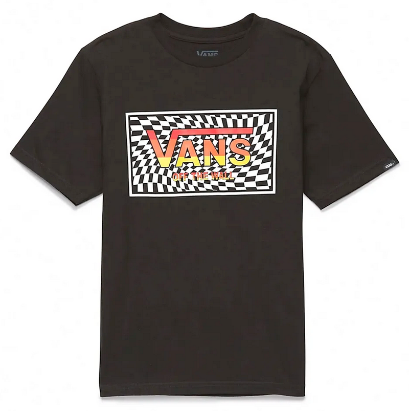 Vans 'Stripe' Tee - Black (KIDS)-1