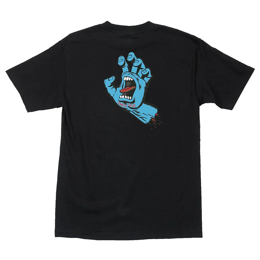 Santa Cruz 'Screaming Hand' Tee - Black (KIDS)-2