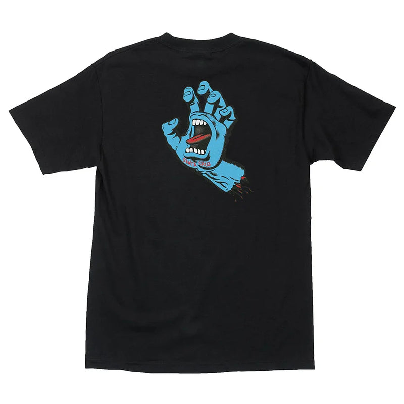 Santa Cruz 'Screaming Hand' Tee - Black (KIDS)-2