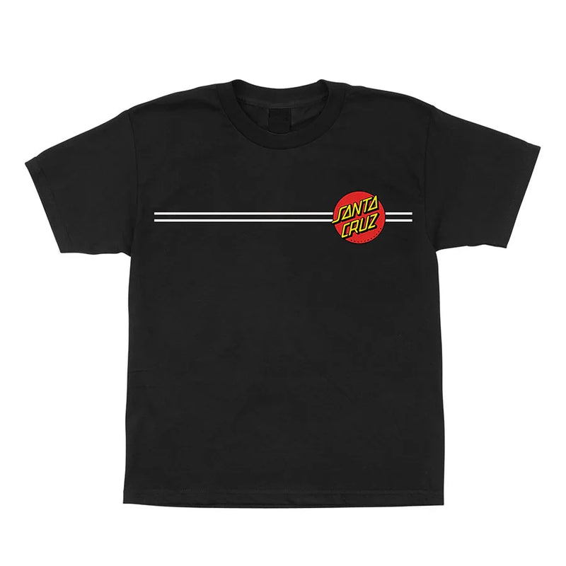 Santa Cruz 'Classic Dot' Tee- Black (KIDS)-1
