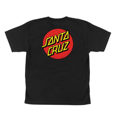 Santa Cruz 'Classic Dot' Tee- Black (KIDS)-2