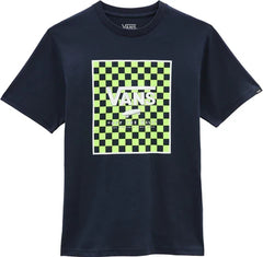 Vans 'Print Box' Tee - Navy/Lime (KIDS)-1